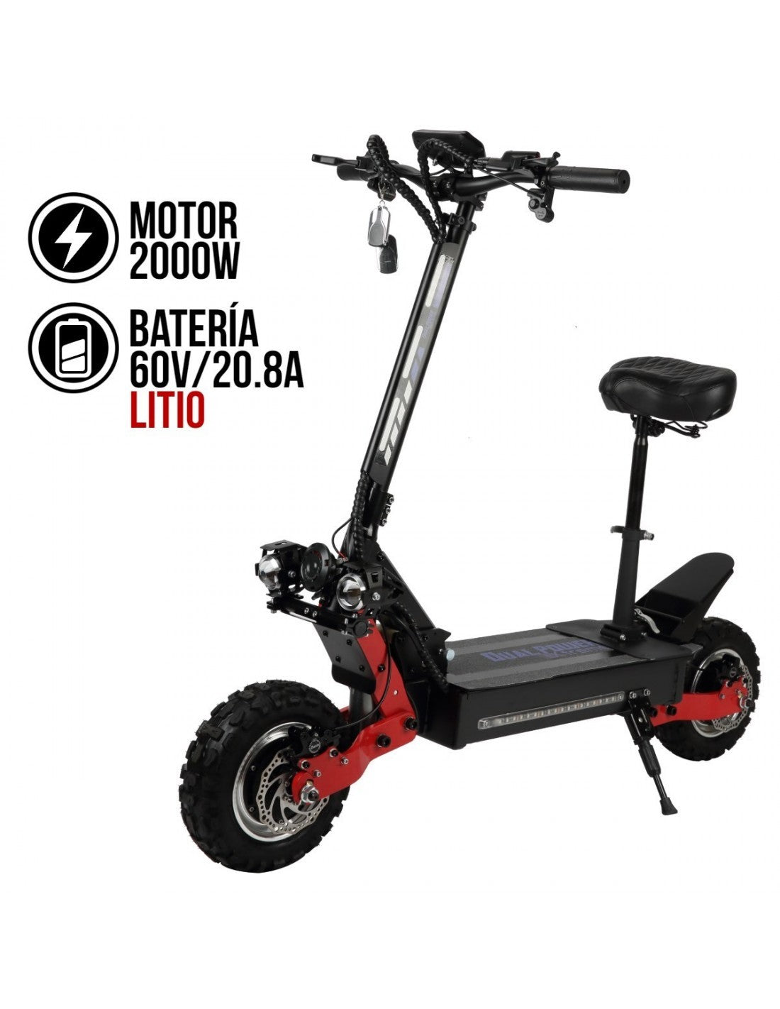 Patinete eléctrico dual power xtream ovex