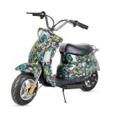 Vespa eléctrica para niños con luz frontal. varios colores.