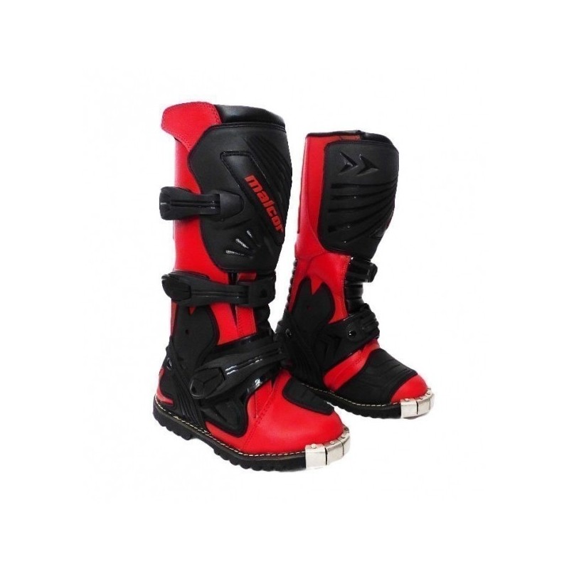 BOTAS DE CROSS INFANTILES ROJAS