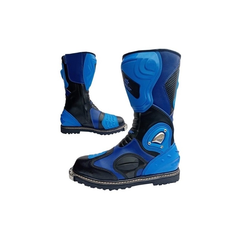 Botas de cross infantiles azules