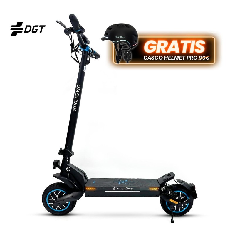 Patinete eléctrico smartGyro CROSSOVER DUAL Max LR Certificado