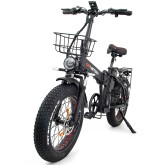 Bicicleta eléctrica Matte Black DrVetion At20 Electric Fat Bike