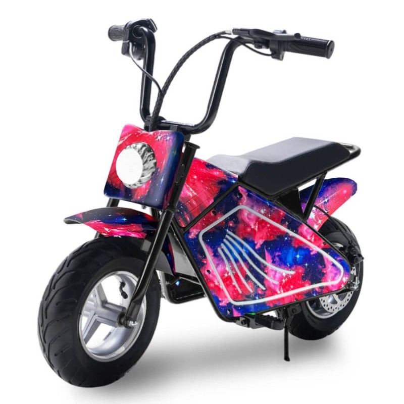 Minimoto Eléctrica OVEX 300W 36V Litio Galaxy Pink