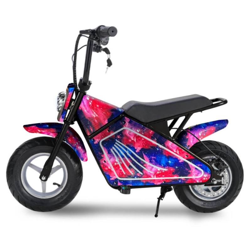 Minimoto Eléctrica OVEX 300W 36V Litio Galaxy Pink
