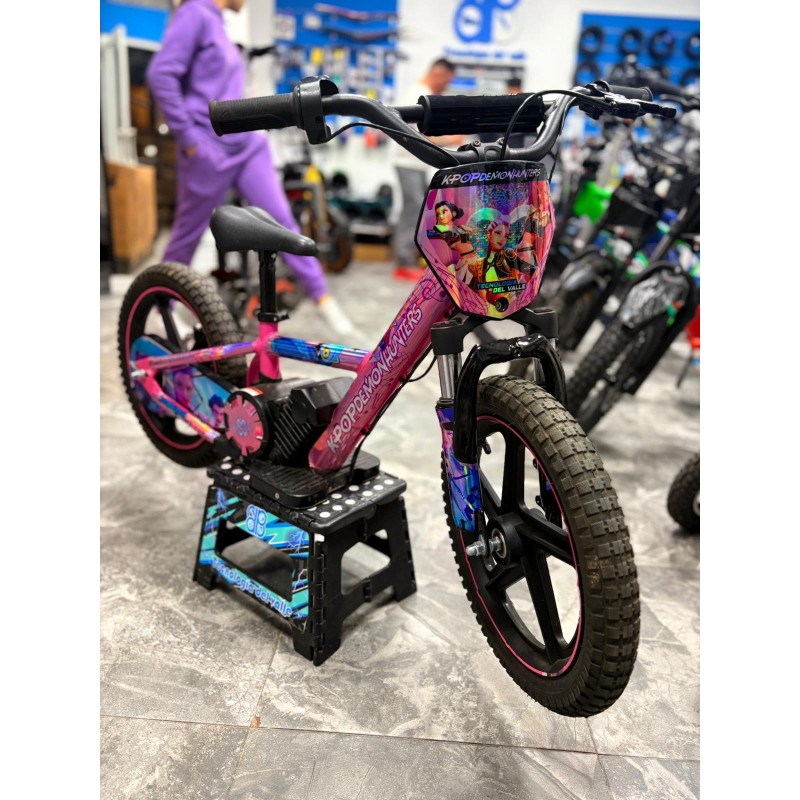 VINILO HOLOGRÁFICO BICICLETA ELECTRICA RFN K-POP ROSA TECNOLOGIA DEL VALLE