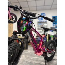 VINILO HOLOGRÁFICO BICICLETA ELECTRICA RFN JC REYES ROSA Pitbike Sevilla