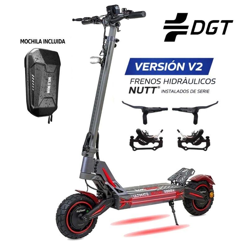 M41 Tank Dual Motor Patinete Eléctrico 2026 Frenos NUTT