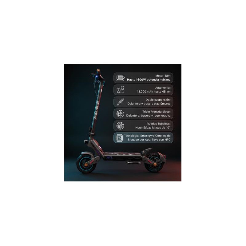 Patinete eléctrico smartGyro Rockway GL